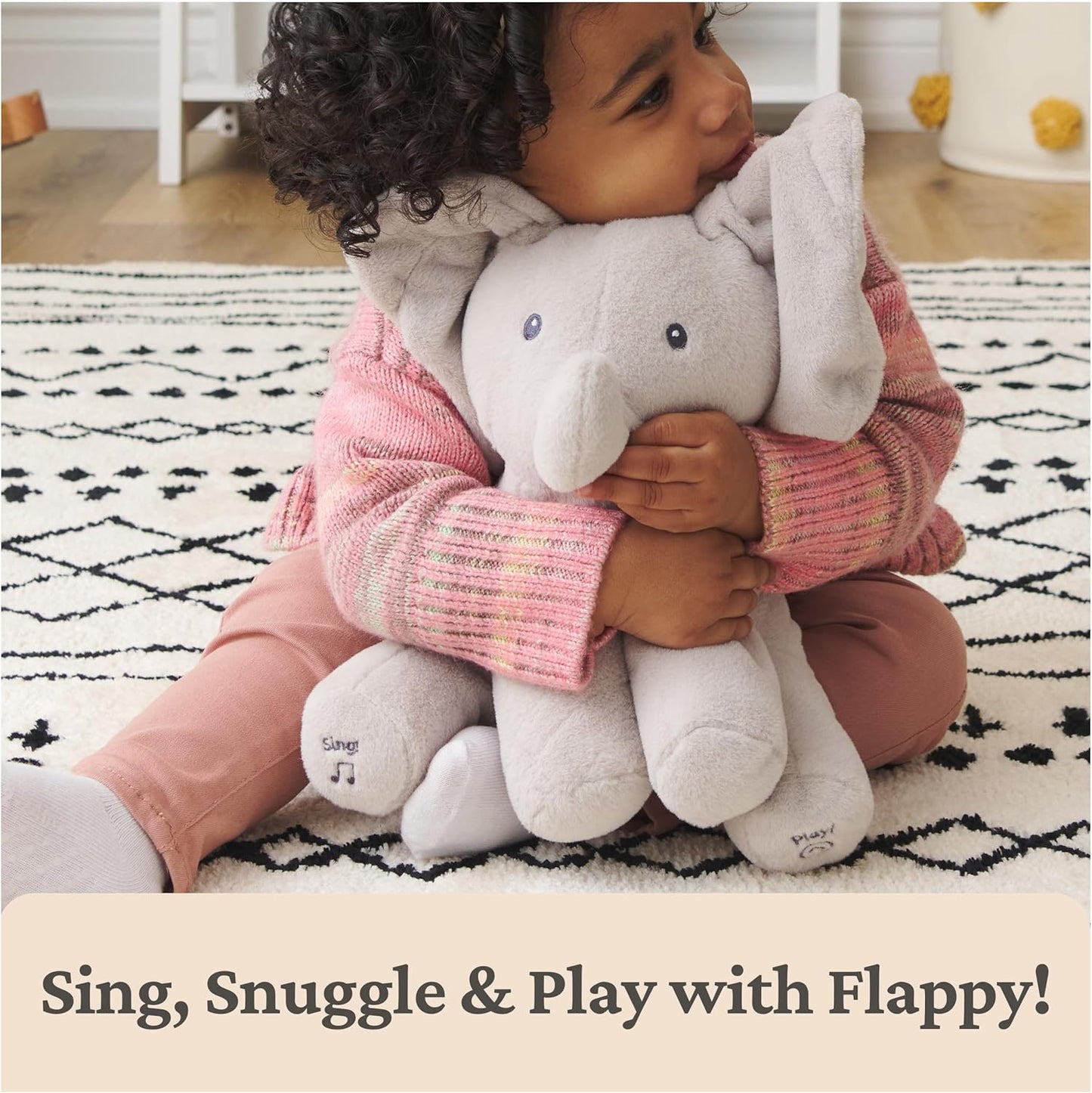 GUND Baby Animated Flappy The Elephant Stuffed Animal Plush.