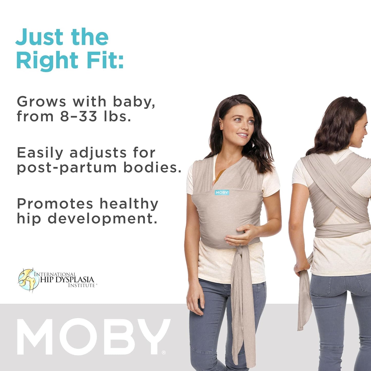 Moby Elements Baby Wrap Carrier. (Rs 800 advance)