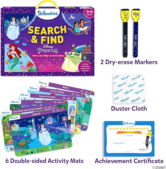 Skillmatics Search And Find Preschool Toy Disney Princess.(New)(250 advance)