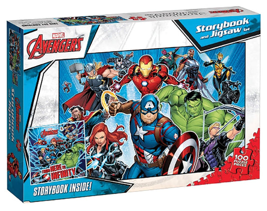 Avengers: Storybook and Jigsaw Set. (100 pieces)