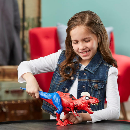 Marvel Spider-Man Web Chompin' Spider-Rex Action Figure.(Rs.250 advance). SKU:BXL-052