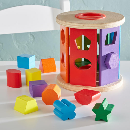 Melissa & Doug Match and Roll Shape Sorter.