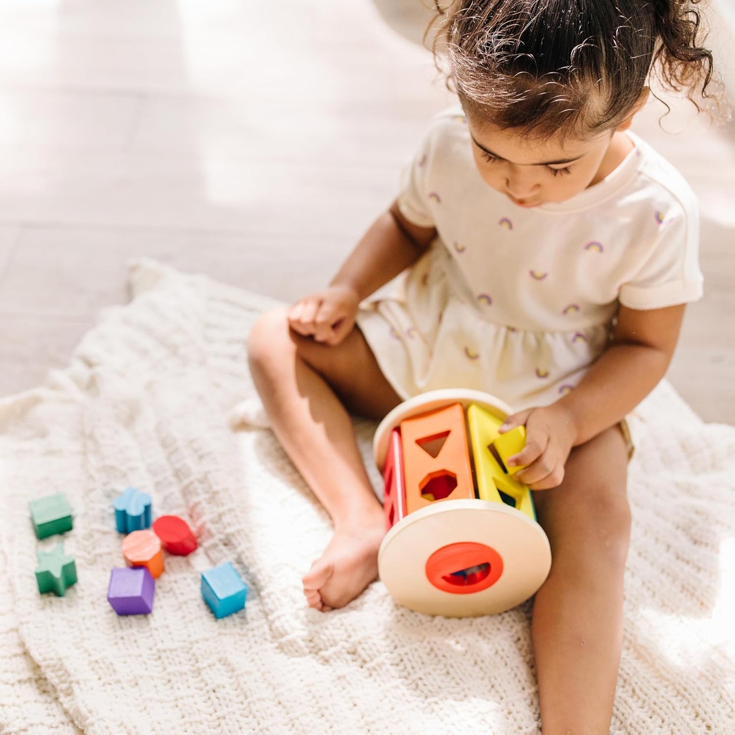 Melissa & Doug Match and Roll Shape Sorter.