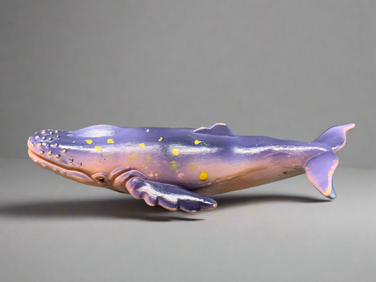 Purple Whale Figurine.