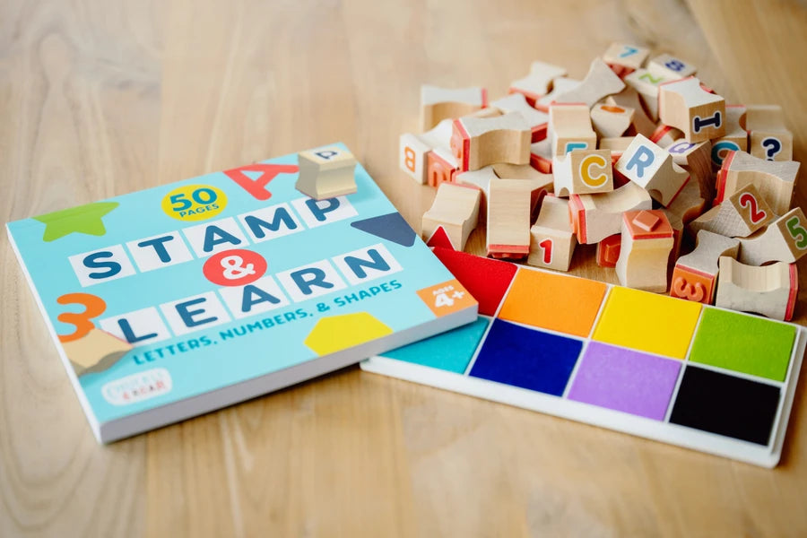 Chuckle & Roar Wooden Stamp Set. (New)(Rs 400 advance)