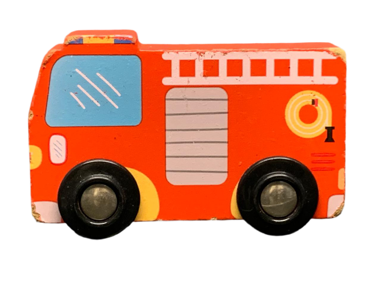 Wooden Toy Fire Engine.