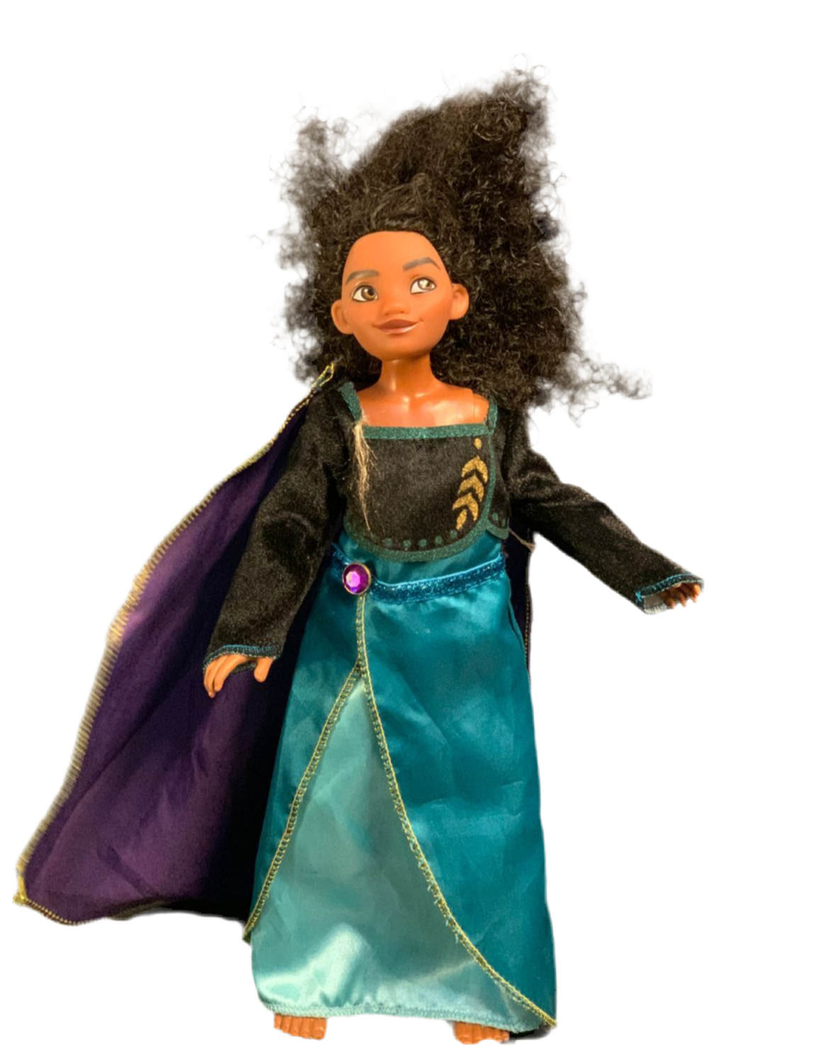 Disney's Anna Doll with Dark, Curly Hair and Coronation Outfit