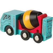 Battat Wooden Cement Mixer Truck Toy. (Must check video for condition)