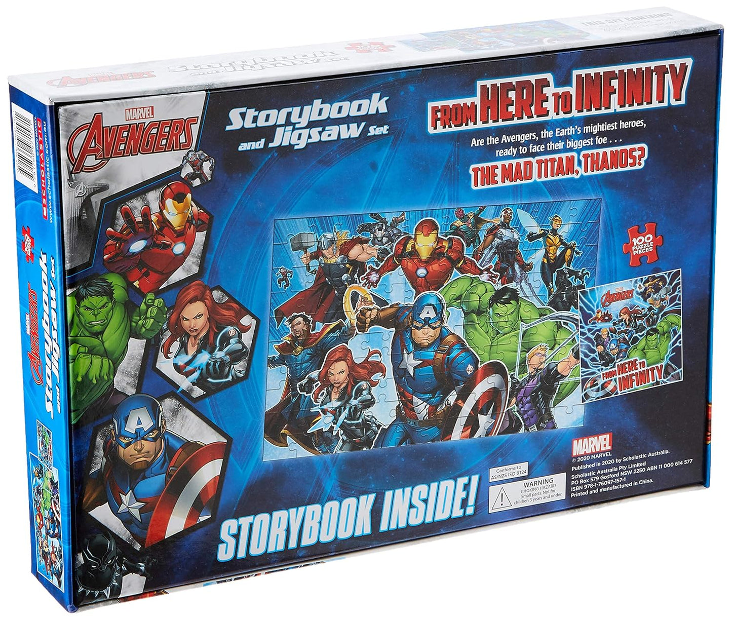Avengers: Storybook and Jigsaw Set. (100 pieces)