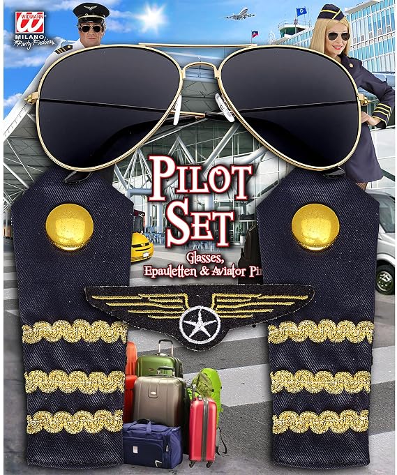 Widmann Pilot Costume Accessory Set.