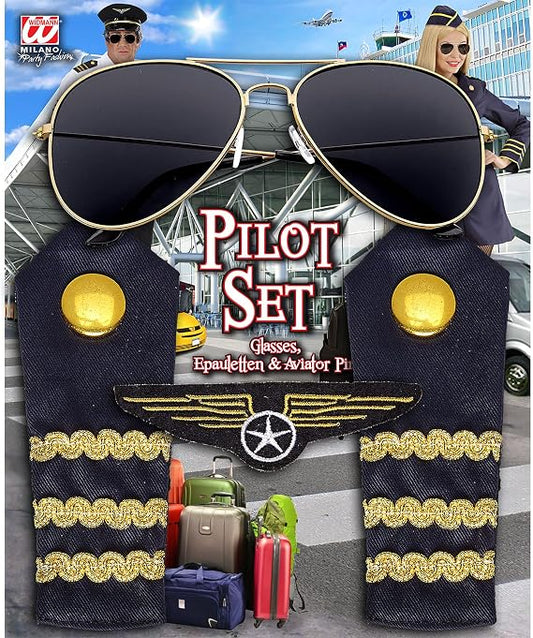 Widmann Pilot Costume Accessory Set.