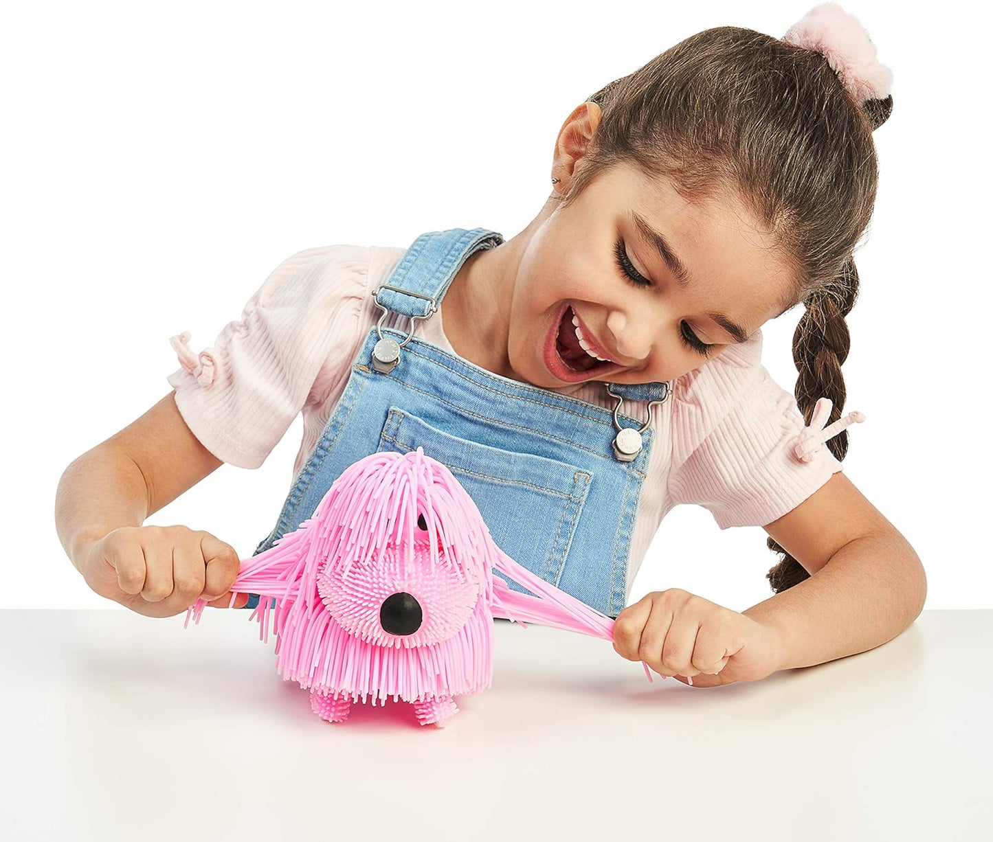 Little Live Pets Noodle Pup - Pink - Super Soft Noodle Fur