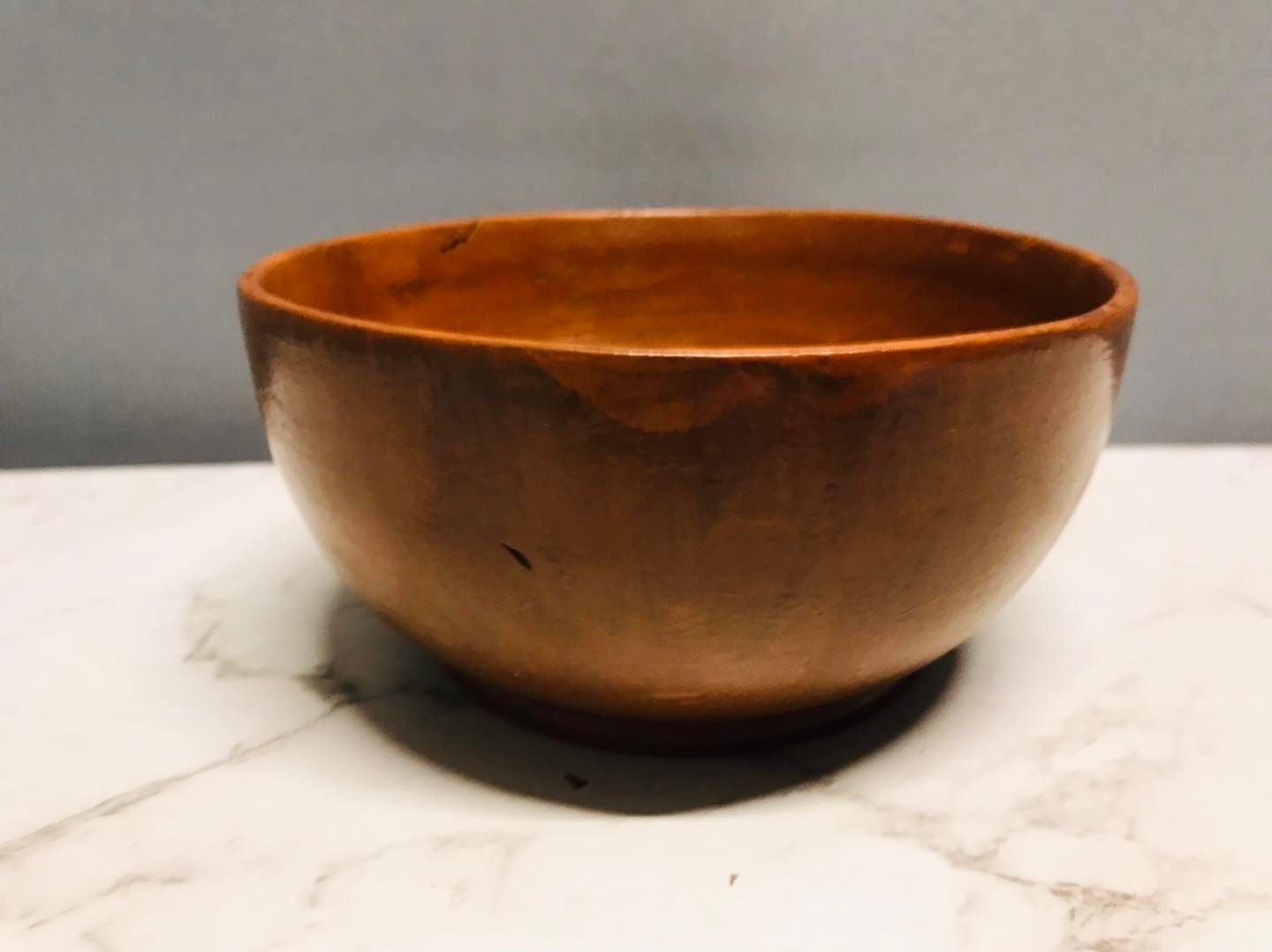 Brown Round wood Bowl