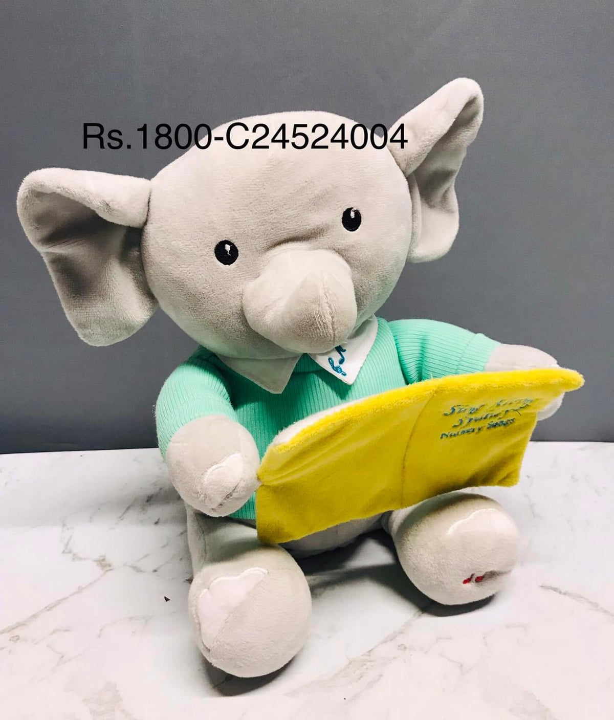 Cuddle Barn Sing Along Sydney Animated Singing Elephant Plush 5 Nursery WORKS