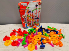 Plastic Tubes Track Kids Marble Run Toy Set Marble For Playing