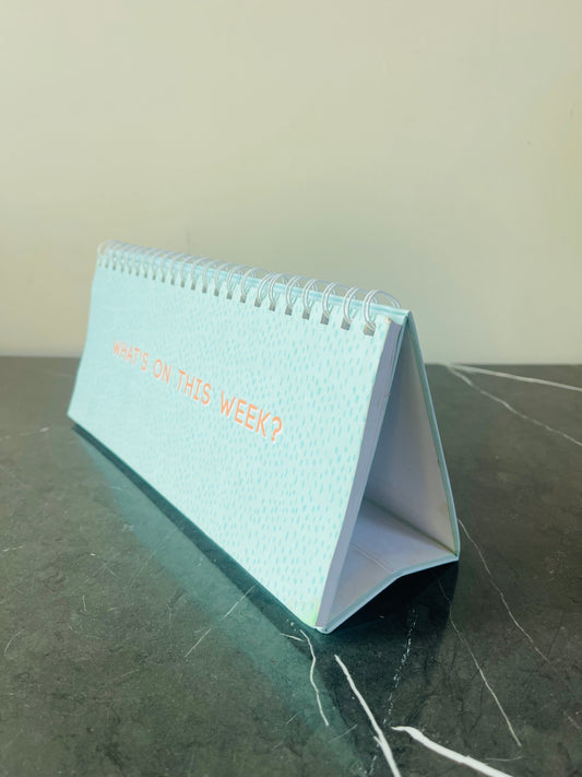"What's on this week?" desk  planner. SKU:BXL-044