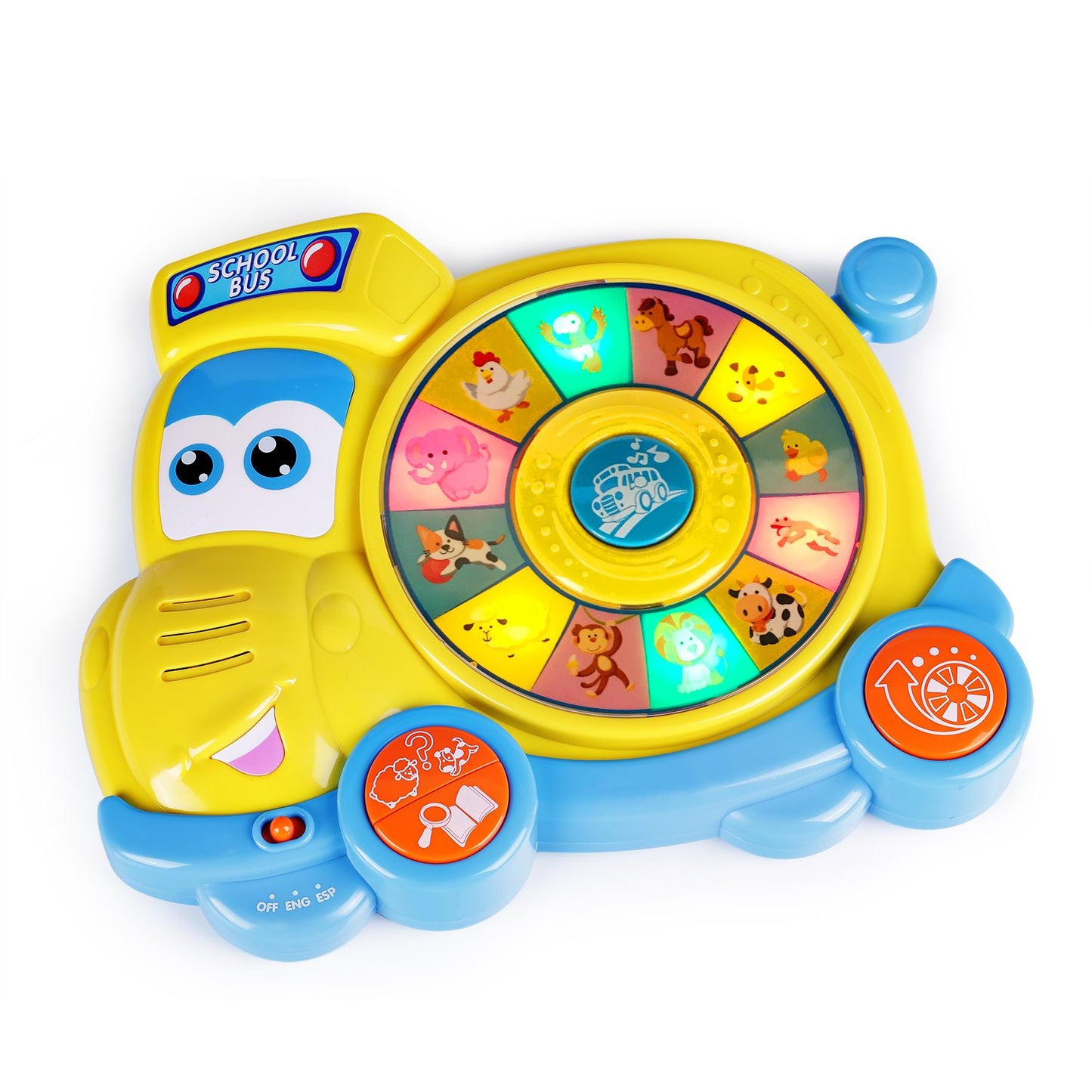 Happkid Preschool Spinning Learning School Bus