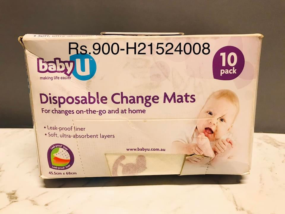 Baby U Disposal Change Mats - 10 Pack