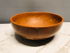 Brown Round wood Bowl