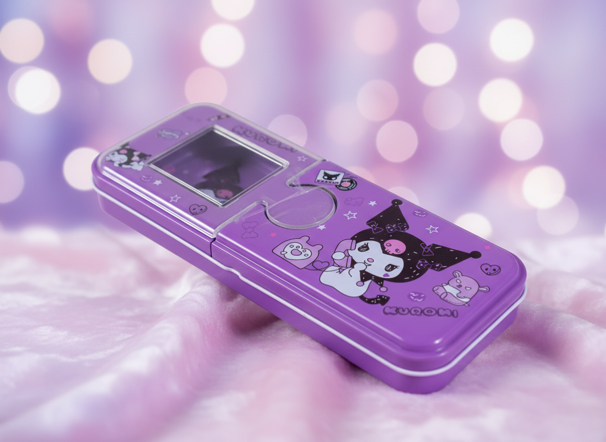 Kuromi Cartoon Pencil Box.  SKU:BXL-003