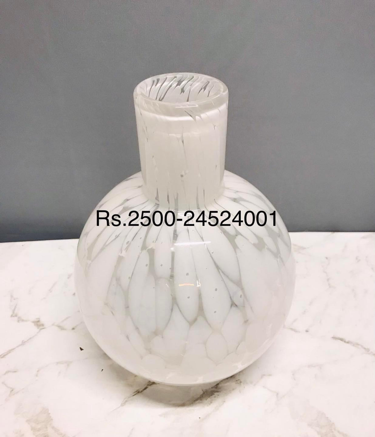 Glass Round Home Décor Vases