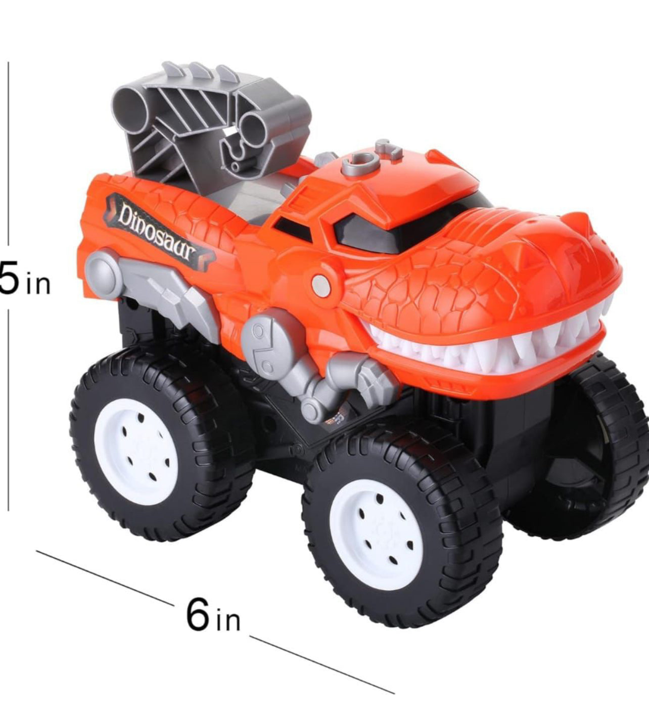 Dinosaur Monster Truck Battery Operated Toddler Truck Car Toys, Mouth Opening Monster Truck with Lights & Sounds - Roaring T-Rex, Perfect Dinosaur Shark Kids Toys for Boys & Girls