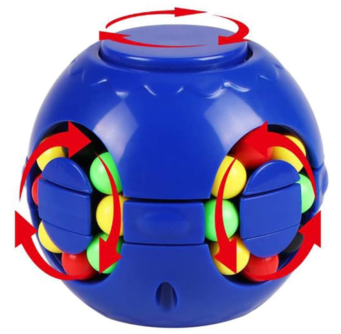 Magic Bean Rotating Cube Gyro Stress Reliever Fidget Spinner Toy