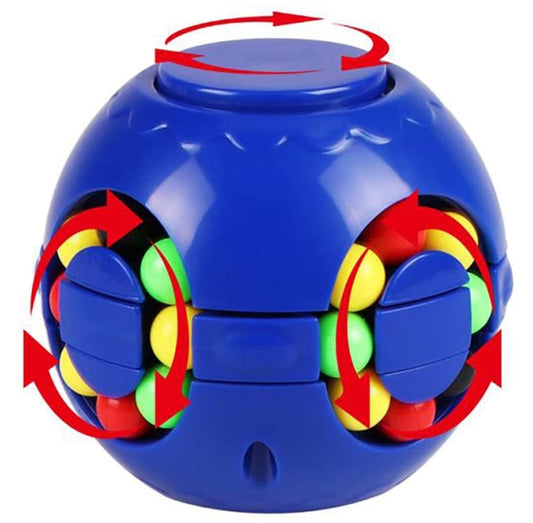 Magic Bean Rotating Cube Gyro Stress Reliever Fidget Spinner Toy