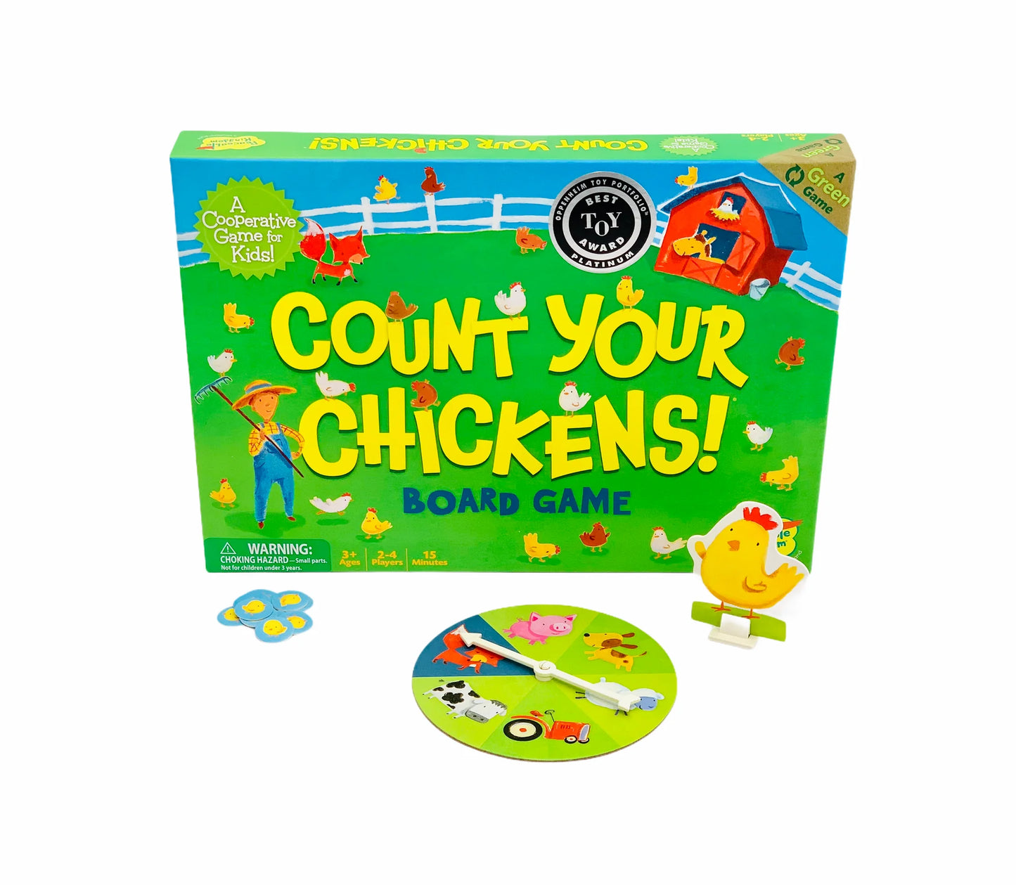 Peaceable Kingdom Count Your Chickens! Board Game. (Without hen stand) (Rs 300 advance)