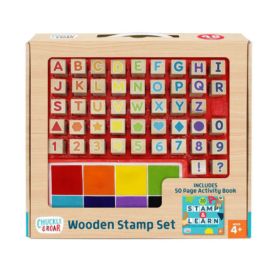 Chuckle & Roar Wooden Stamp Set. (New)(Rs 400 advance)