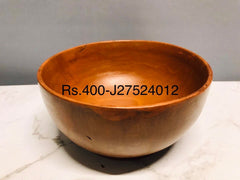 Brown Round wood Bowl