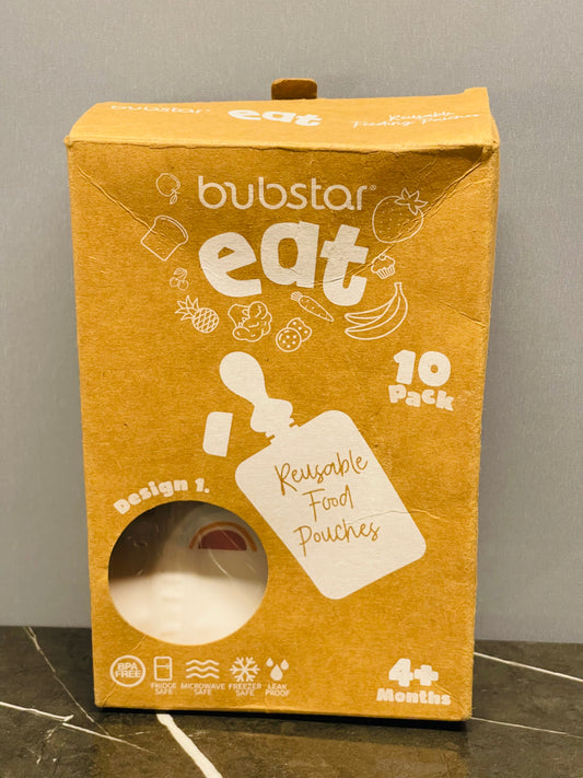 Bubstar Eat Reusable Food Pouches (5 pouches available)