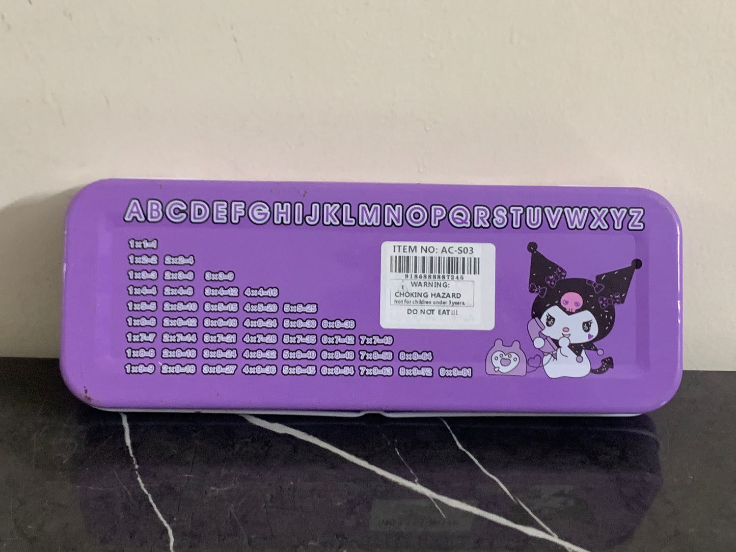 Kuromi Cartoon Pencil Box.  SKU:BXL-003