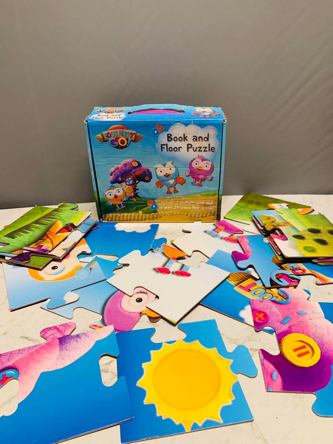 ABC Kids Hoot Hoot Go! Book and Floor Puzzle