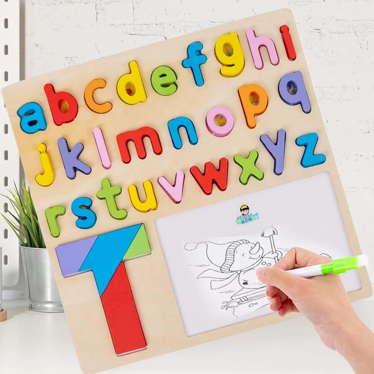 Lower Case Alphabets Shaped Puzzle.