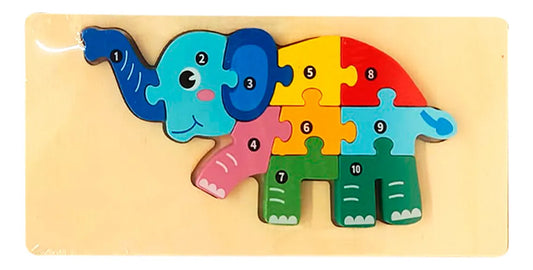 Wooden Elephant Puzzle