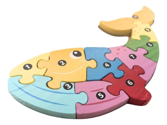 Wooden Whale Puzzle.