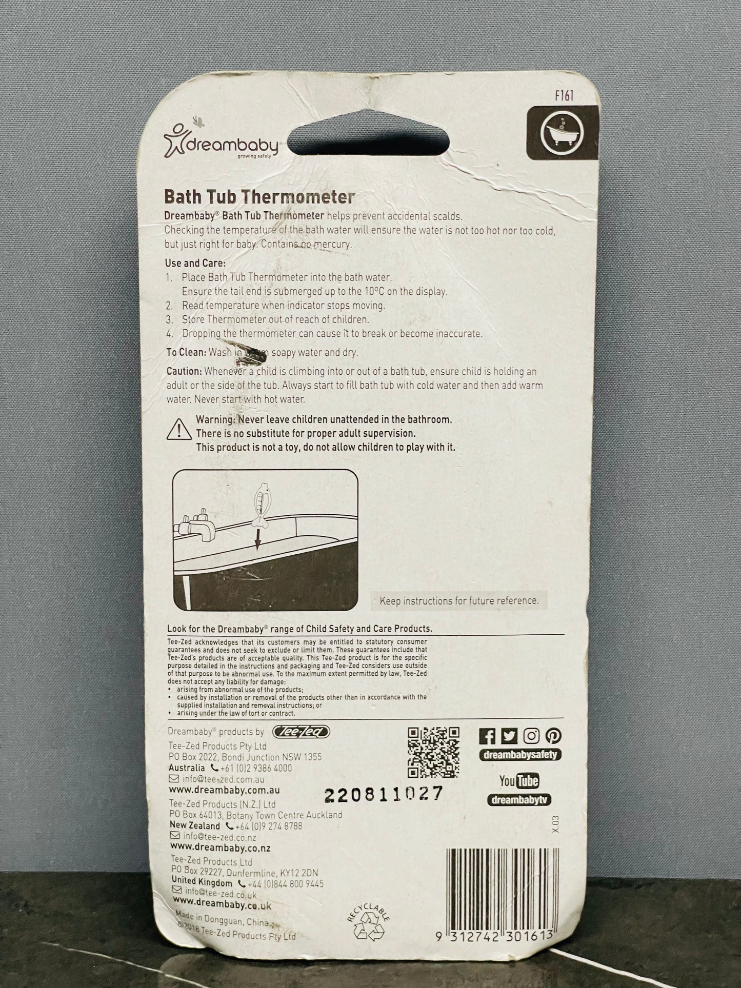 DREAM BABY Bath tub thermometer