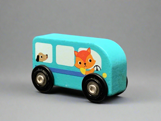 Anko - Wooden Animal Bus Toy.