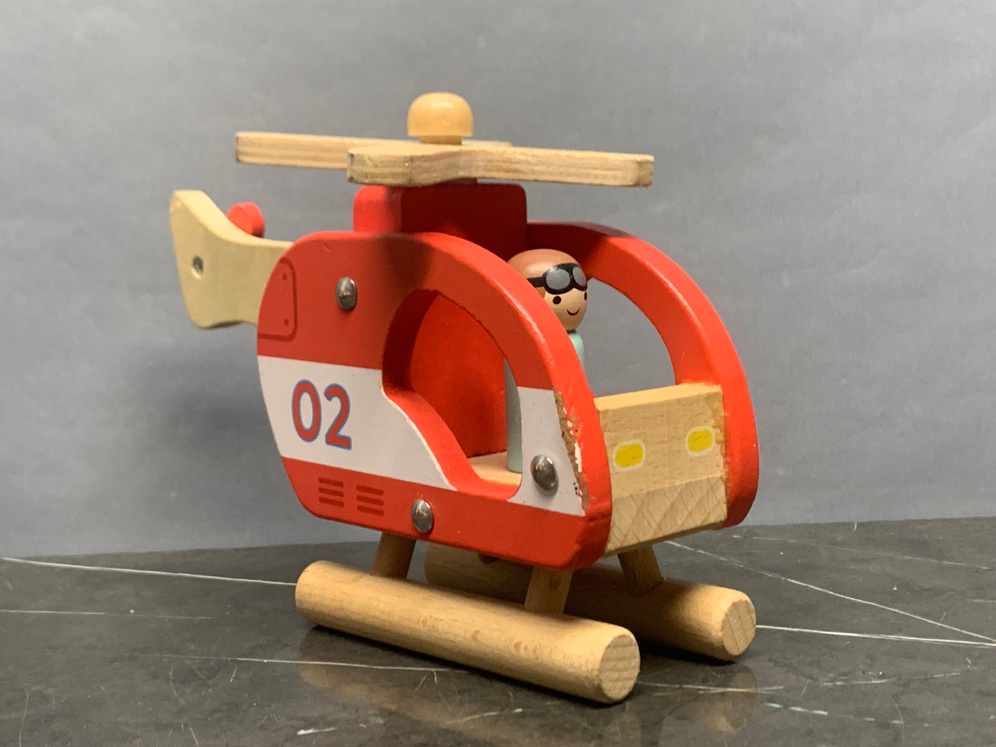 Wooden Helicopter Toy By WoodSeed. SKU:BXL-003