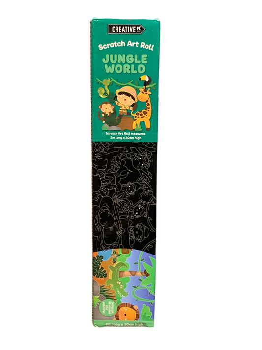 Jungle World Scratch Art Roll.