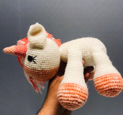 Customized Crochet Knitting Unicorn Toy