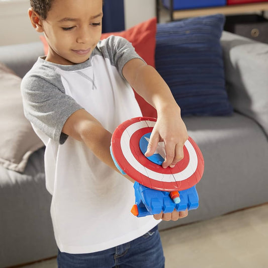 Hasbro Marvel Avengers Mech Strike Captain America Strikeshot. (Rs 300 advance)