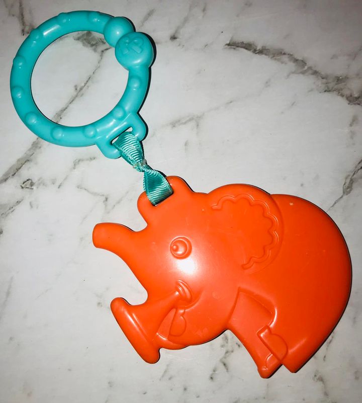 Fisher-Price Rainforest Friends Jumperoo Replacement  Blue Elephant Teether