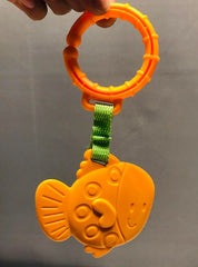 Orange Fish Teether Car Seat orange Ring Car Seat Hanger Baby Toddler Toy