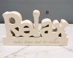 Wooden Relax Decorative Plaques & Signs