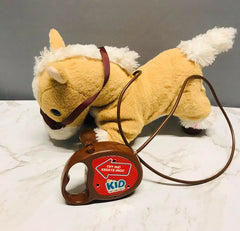 Walking and singing plush horse interactive pony toy