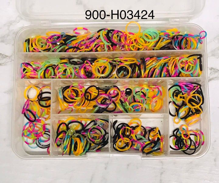 Rainbow Rubber Bands Refill Kit multi Colors Making Girls Kids Bracelets