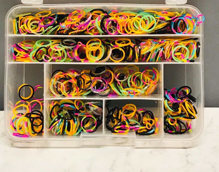 Rainbow Rubber Bands Refill Kit multi Colors Making Girls Kids Bracelets