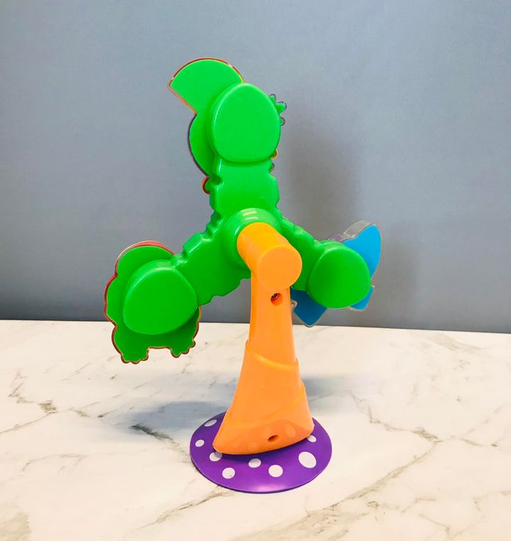 Fisher Price Twist N Spi Rainforest Monkey Butterfly Tree Suction Toy